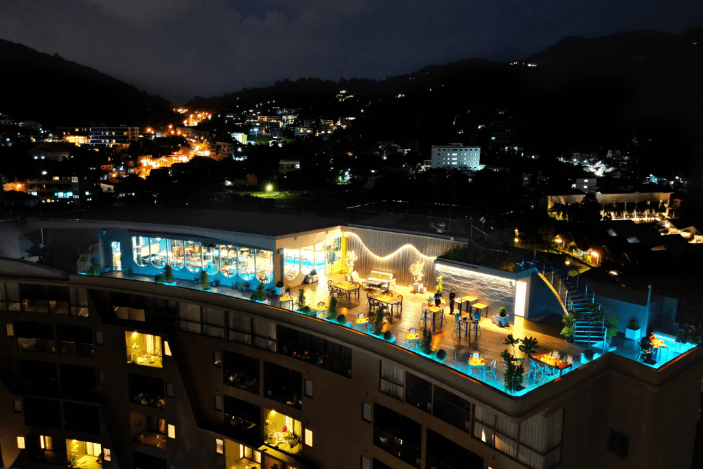 Moon Terrace rooftop restaurant and bar at Metadee Phuket
