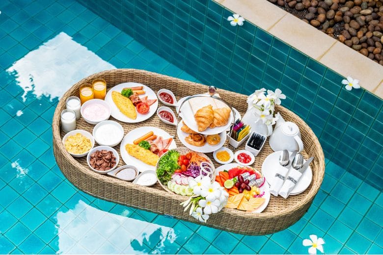 kata beach resort - private pool villa - floating breakfast
