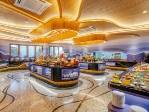 Breakfast buffet at Amethyst restaurant at Metadee