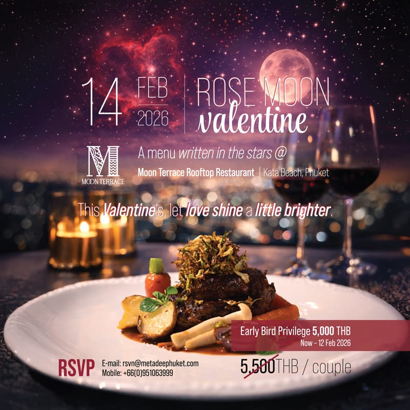 Romantic Dinner @ Moon Terrace Rooftop Restaurant