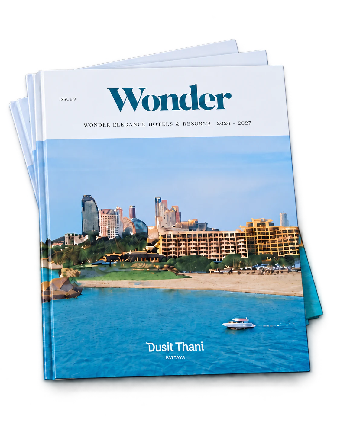 Stacked copies of Wonder Elegance Hotels and Resorts 2026–2027